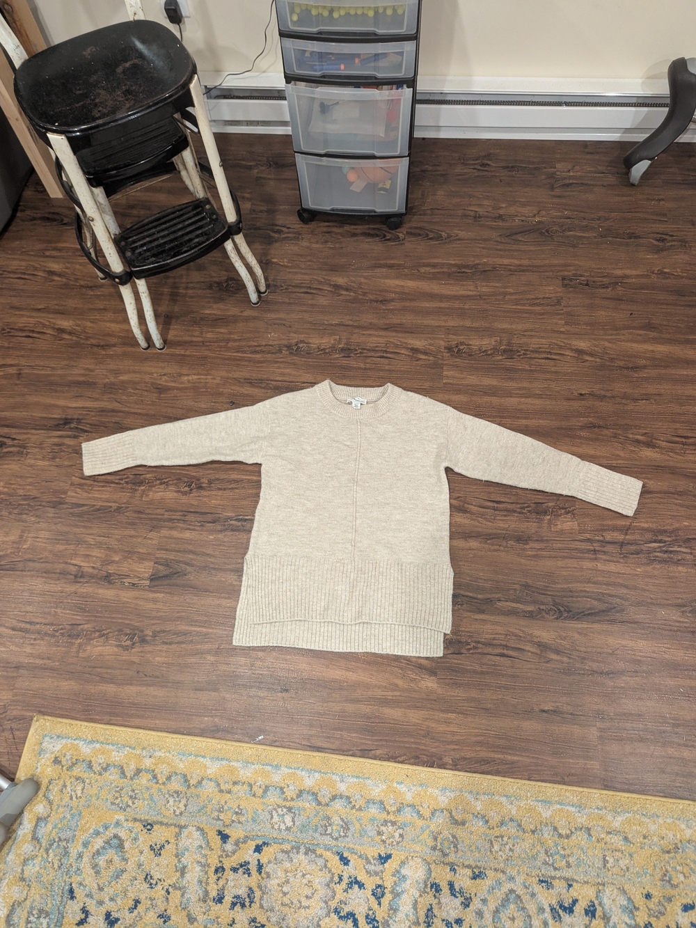 For The Republic Cream Crewneck Sweater